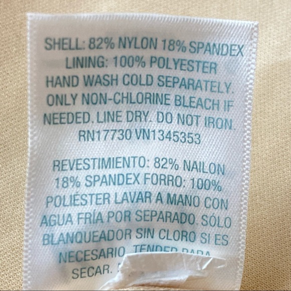 Kona Sol Swimwear Animal Print One Piece Swimsuit Cream Tan Brown Medium NWOT - Picture 7 of 10